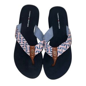 Tommy Hilfiger Womens Slip On Wedges Platform Thong Sandals / NWT / SIZE 6